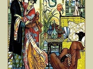 Aladdin Watches as Magician Dies by Walter Crane - Art Print