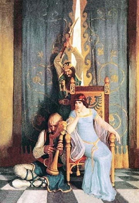 Death of King Mark by N.C. Wyeth - Art Print