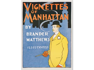 Vignettes of Manhattan (1894) by Edward Penfield - Canvas Print