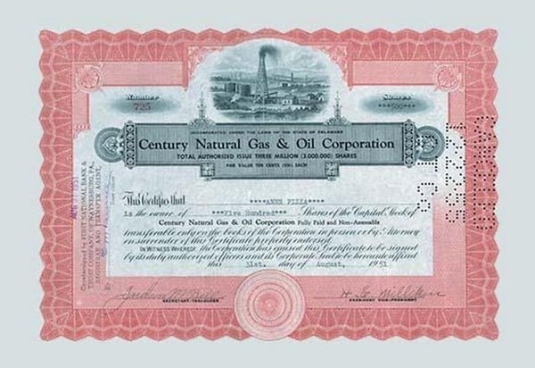 Century Natural Gas & Oil Corporation - Art Print