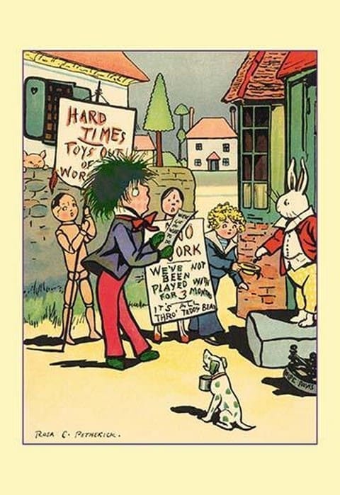 The Strike of the Toys by Rosa C. Petherick - Art Print