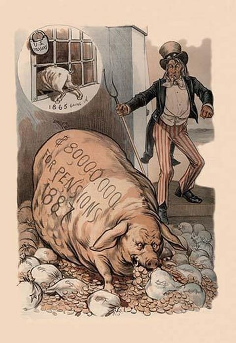Pension Pig by J. Ottmann - Art Print