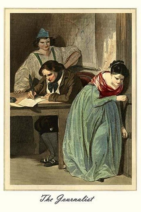 The Journalist by L. Massard - Art Print