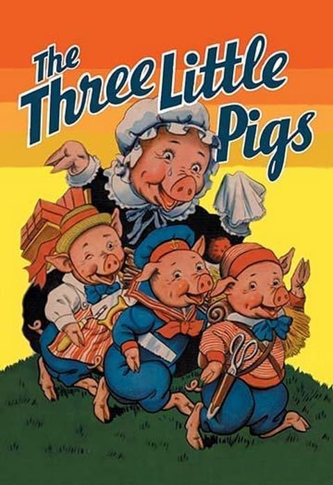The Three Little Pigs by Milo Winter - Art Print