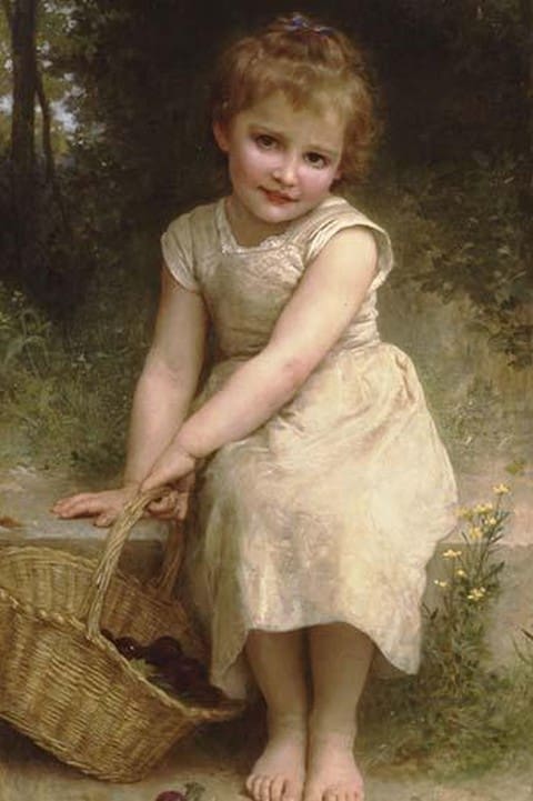 Plums by William Bouguereau - Art Print