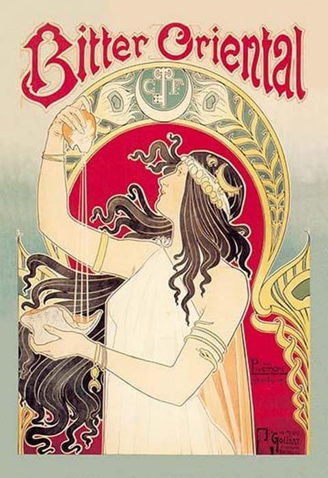 Bitter Oriental Absinthe by Henri Privat-Livemont - Art Print