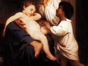 Asleep at Last by William Bouguereau - Art Print