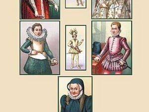 Assorted Portraits of Sixteenth Century Europeans by Auguste Racinet - Art Print