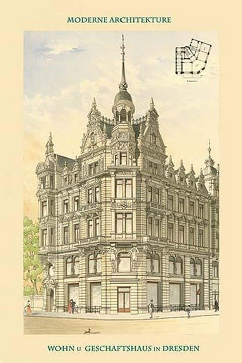 Apartments & Retail Shops - Dresden by Summershuh & Rumpel - Art Print