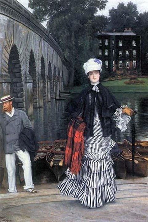 Return of the boat trip by James Tissot - Art Print