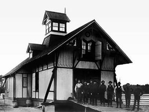 Old Smith Lifesaving Station - Art Print