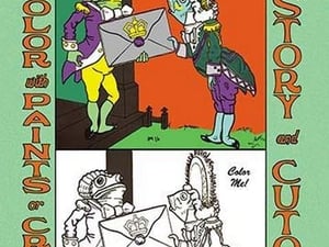 Alice in Wonderland: Frontman and Footman - Color Me! by John Tenniel - Art Print