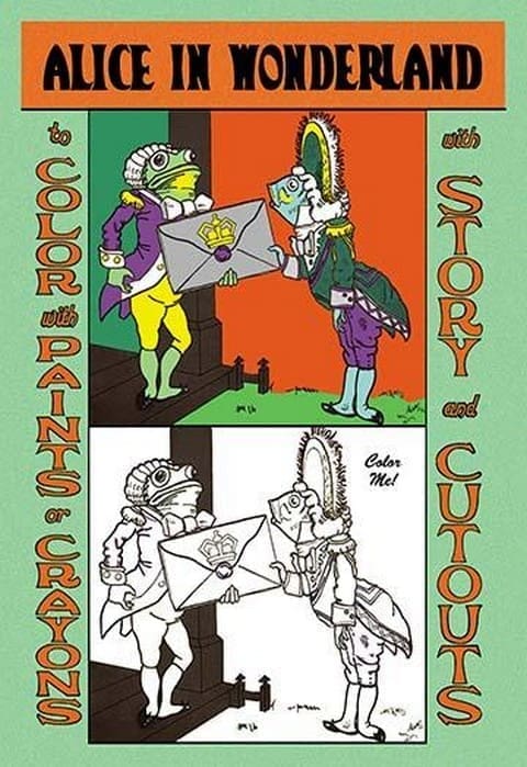 Alice in Wonderland: Frontman and Footman - Color Me! by John Tenniel - Art Print