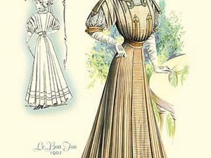 Le Bon Ton: Lady in Stripes - Art Print