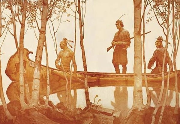 Mohicans by N.C. Wyeth - Art Print