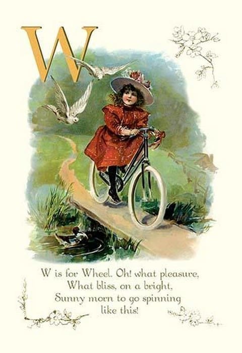 W is for Wheel - Art Print