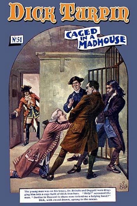 Dick Turpin: Caged in a Madhouse - Art Print