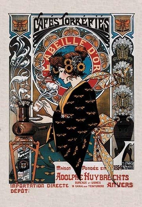 Cafes Torrefies by Henri Privat-Livemont - Art Print