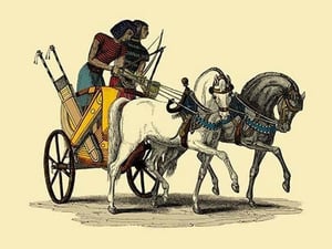 An Egyptian Chariot by John Gardner Wilkinson - Art Print
