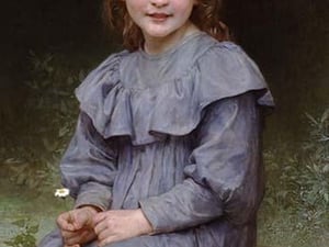Daises by William Bouguereau - Art Print