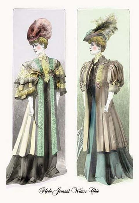 Mode Journal Wiener Chic: Refined Looks of 1906 - Art Print