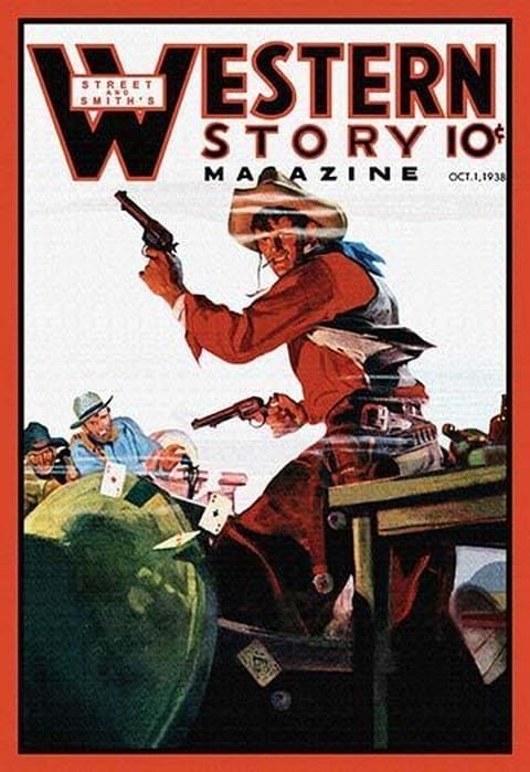 Western Story Magazine: The Card Game - Art Print