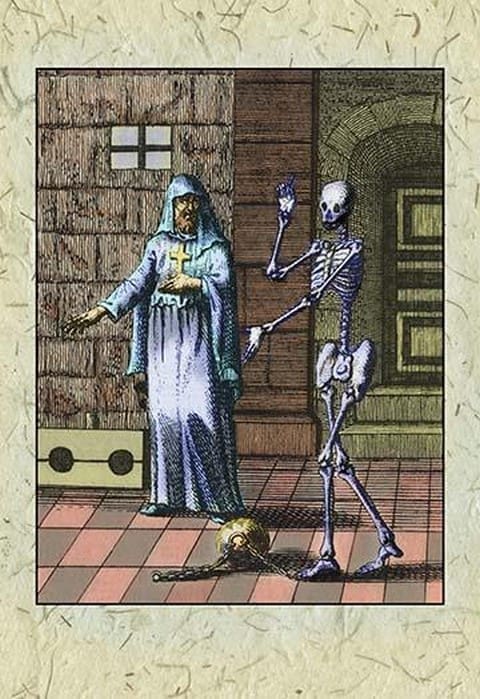 At the Monastery - Art Print