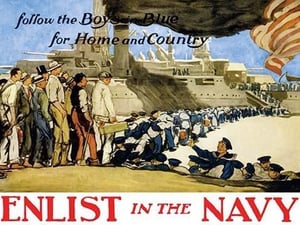 Enlist in the Navy follow the boys in blue for home and country by George Hand Wright - Art Print