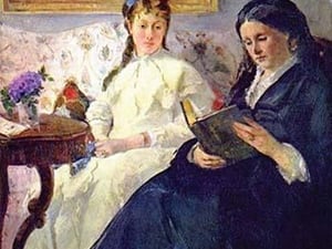 Mother and sister of the artist by Berthe Morisot - Art Print