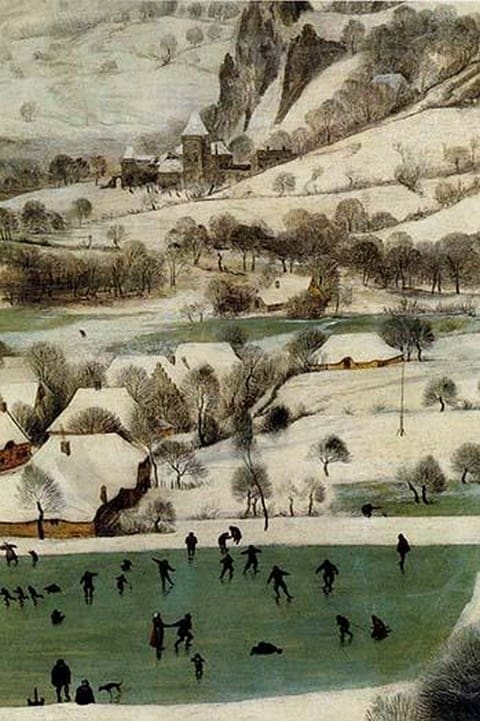 Hunters in the Snow - Detail - by Pieter the Elder Brueghel #3 - Art Print