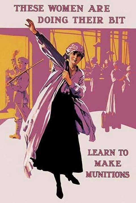 These Women Are Doing Their Bit: Learn to Make Munitions - Art Print