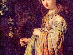 Flora (portrait of Saskia as Flora) by Rembrandt Van Rijn - Art Print