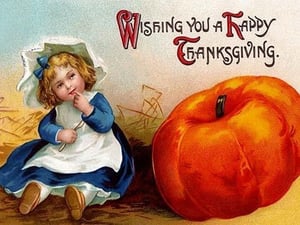 Wishing you a Happy Thanksgiving - Art Print