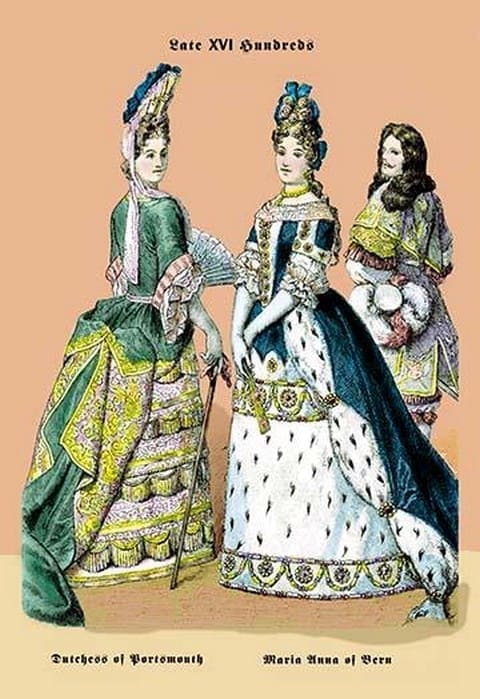Dutchess of Portsmouth and Maria Ann of Bern by Richard Brown - Art Print
