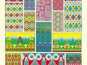 Egyptian Design #2 by Auguste Racinet - Art Print