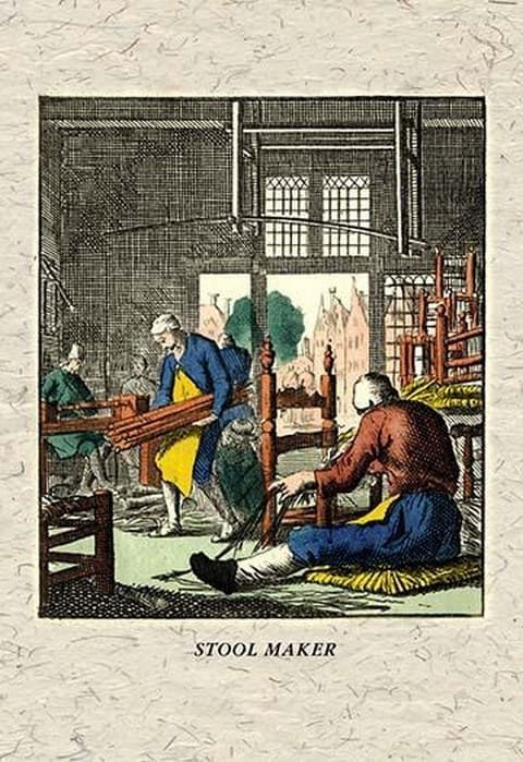 Stool Maker by J. A. C. Lohr - Art Print