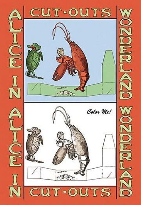 Alice in Wonderland: Lobster - Color Me! by John Tenniel - Art Print
