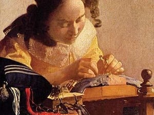 The Lace Maker by Johannes Vermeer - Art Print