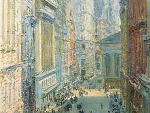 Lower Manhattan by Frederick Childe Hassam - Art Print