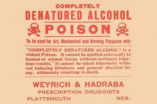 Completely Denatured Alcohol Poison - Art Print