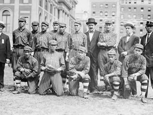 Chinese Baseball team from Hawaii in team portrait - Art Print