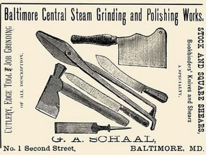 Baltimore Central Steam Grinding and Polishing Works - Art Print