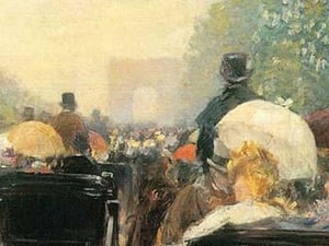 Carriage Parade by Frederick Childe Hassam - Art Print