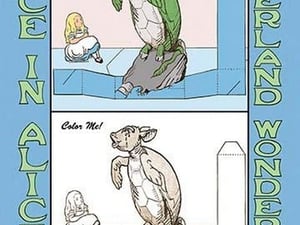 Alice in Wonderland: Mock Turtle - Color Me! by John Tenniel - Art Print