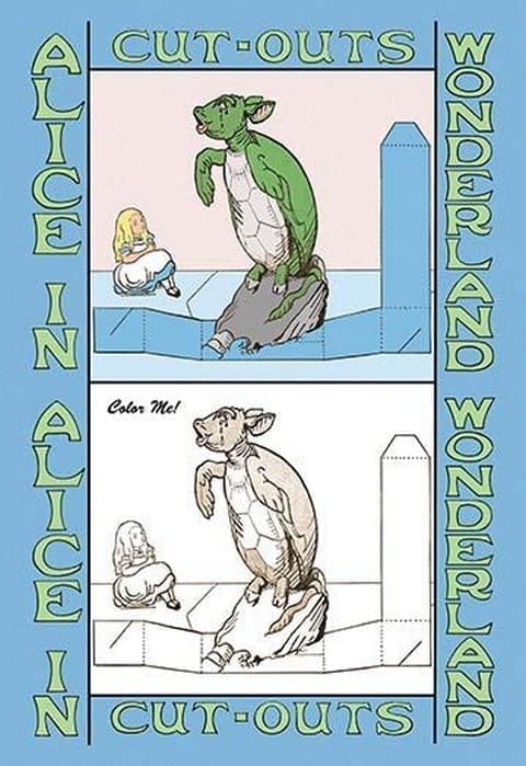 Alice in Wonderland: Mock Turtle - Color Me! by John Tenniel - Art Print
