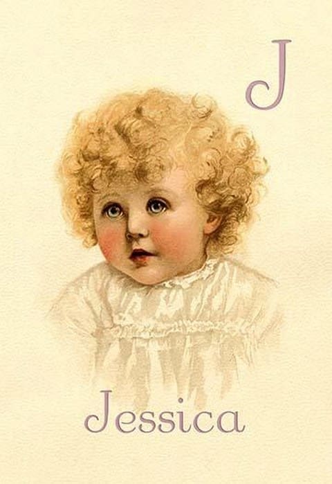 J for Jessica by Ida Waugh - Art Print