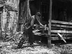 Furniture maker in the Ozarks by Dorothea Lange - Art Print