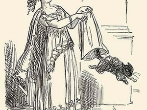 Letting the Cat Out of the Bag by Gillbert Beckett - Art Print
