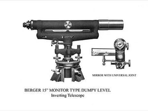 Berger 15' Monitor Type Dumpy Level - Art Print