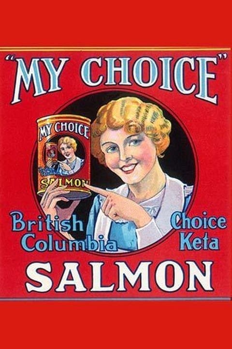 British Columbia Choice Keta Salmon by Smith Litho - Art Print